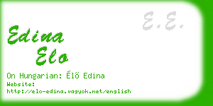 edina elo business card